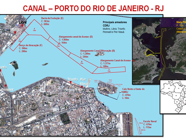 Obras de dragagem tem início no Porto do Rio