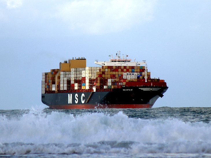 Com 336 metros de comprimento, Porto de Suape recebe o navio "MSC Nitya B" 