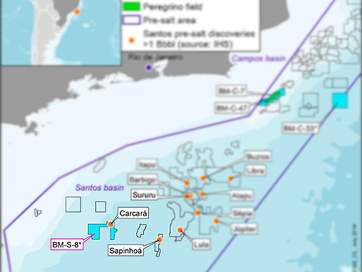 Petrobras vende sua participação no Bloco Exploratório BM-S-8 no pré-sal para Statoil Brasil