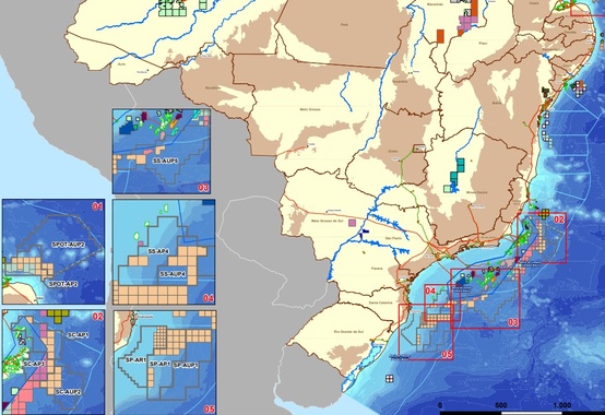 Oferta da 17ª Rodada de Licitações: 92 blocos exploratórios marítimos nas bacias de Campos, Pelotas, Potiguar e Santos Oferta da 17ª Rodada de Licitações: 92 blocos exploratórios marítimos nas bacias de Campos, Pelotas, Potiguar e Santos