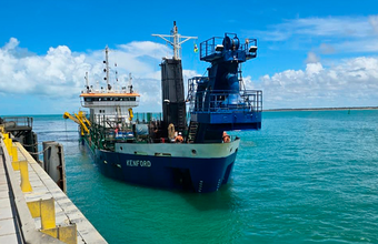 Dragagem marca ampliação das atividades no Terminal Marítimo Inácio Barbosa
