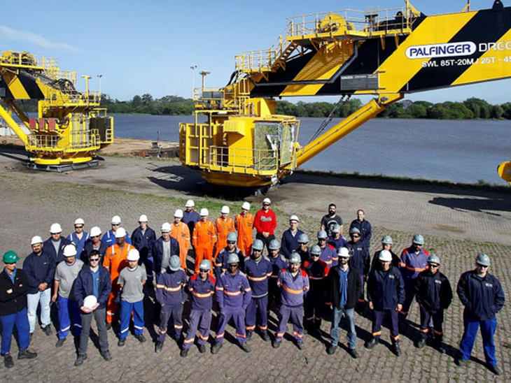 Palfinger Marine entrega o primeiro conjunto de guindastes para o estaleiro Jurong Aracruz