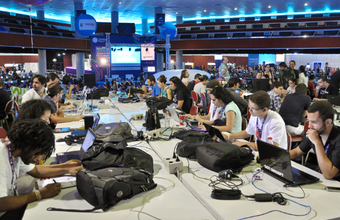 12ª edição da Campus Party Brasil, que acontece em São Paulo, tem o patrocínio da Petrobras