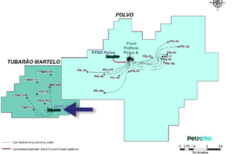 Poço TBMT-10H no campo de Tubarão Martelo inicia produção, divulga PetroRio