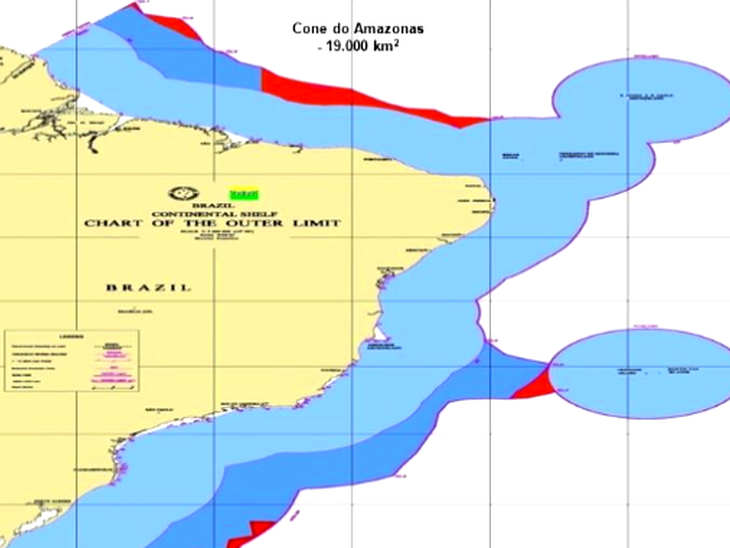 A ONU autorizou: nossa plataforma continental passa de 200 milhas náuticas para 350 milhas náuticas 